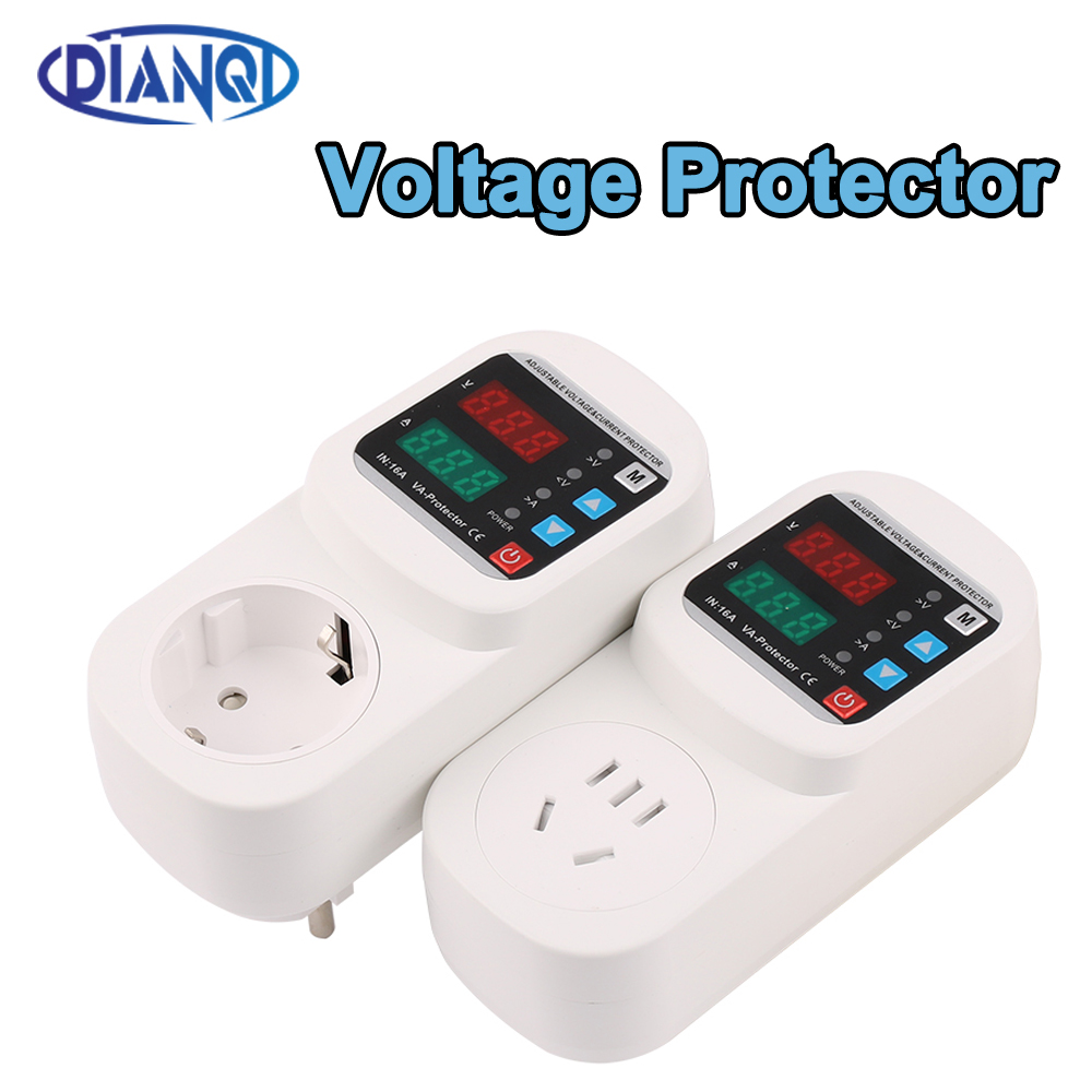 Ac Surge Protector - Automatische Spanningsstroom Protector Socket AC 220V