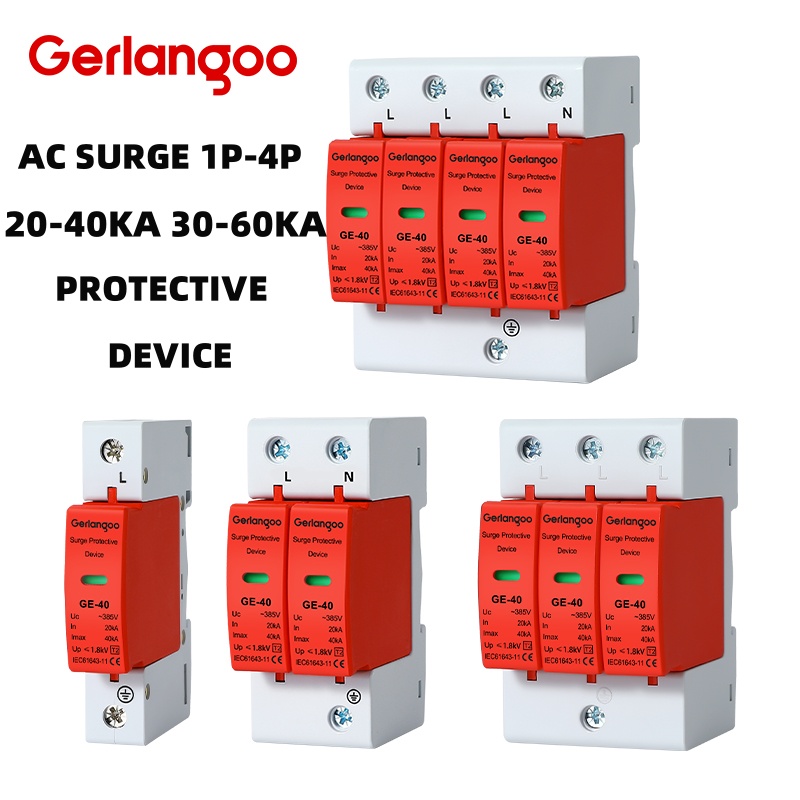 Ac Surge Protector - Huis Bliksem Overspanningsbeveiliging AC SPD 1P