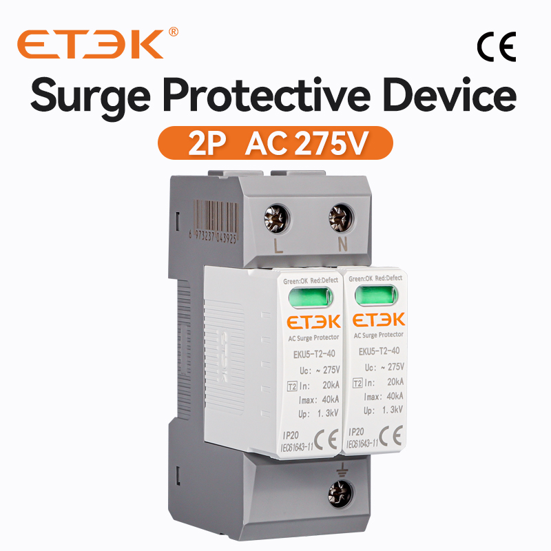 Ac Surge Protector - ETEK Type 2 SPD Overspanningsbeveiliging Bliksemafleider