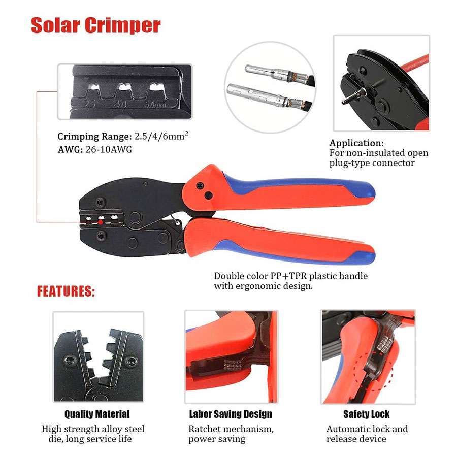 Solar Krimpgereedschap Voor 2. - Solar Cable Mc4 Connector recensie en prijs