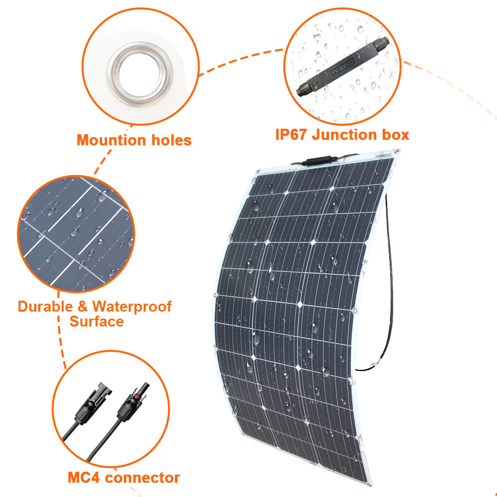 Zonnepaneelset 100W 200W 300W  - Rv Solar Kit 400W recensie en prijs